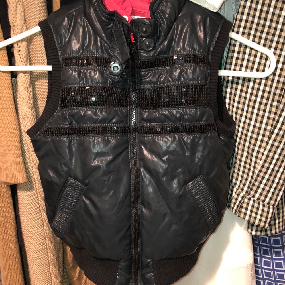 Girls sequin vest size 5/6 T